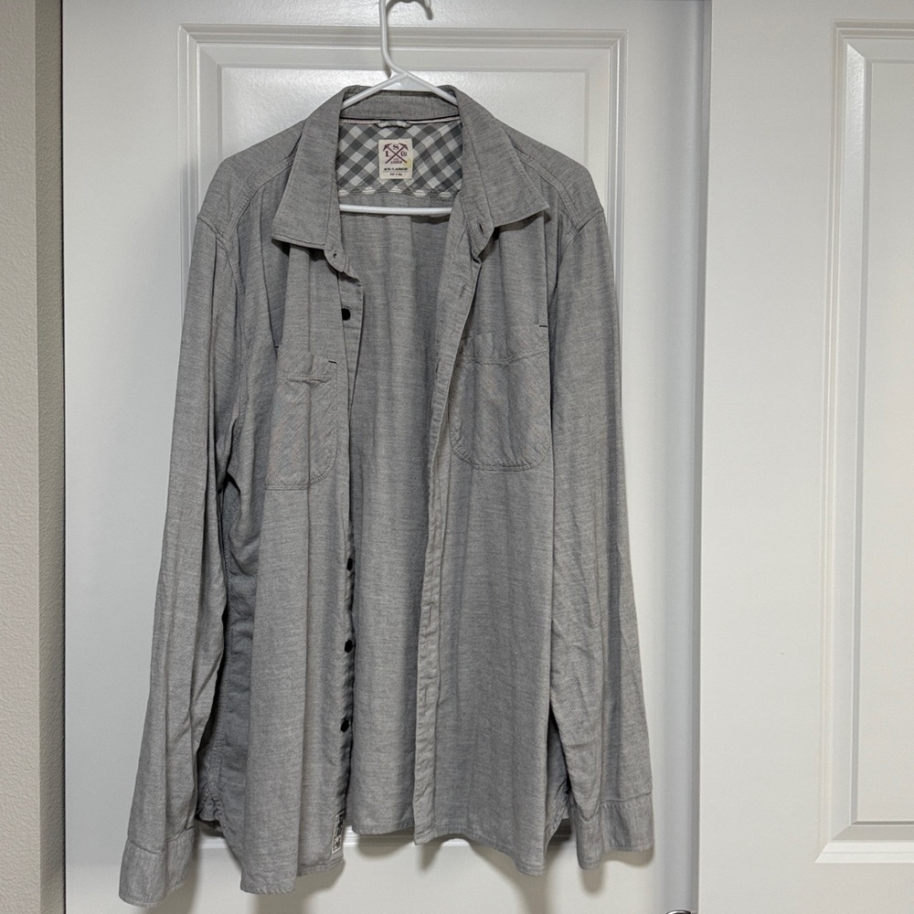 Levi's Shirt Gray Buttons Down Cotton